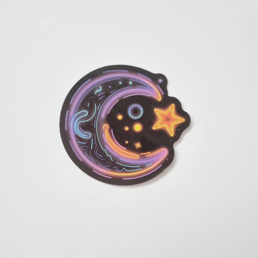 Stickers / Plants / Moon Star / Heart / for Laptop, Bottle, Notepad / Set of 3