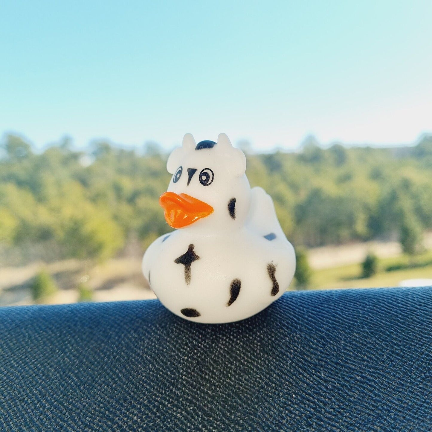 Cow Rubber Duck / Car accessory / Dashboard Toy Decoration / Jeep Ducking