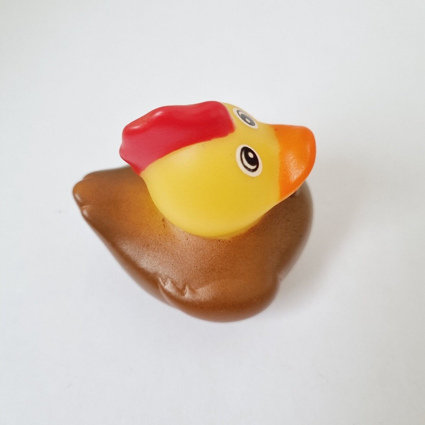 Brown Rooster Rubber Duck