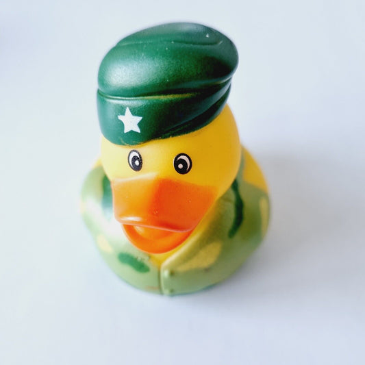 Army Rubber Duck / Car accessory / Dashboard Toy Decoration / Jeep Ducking