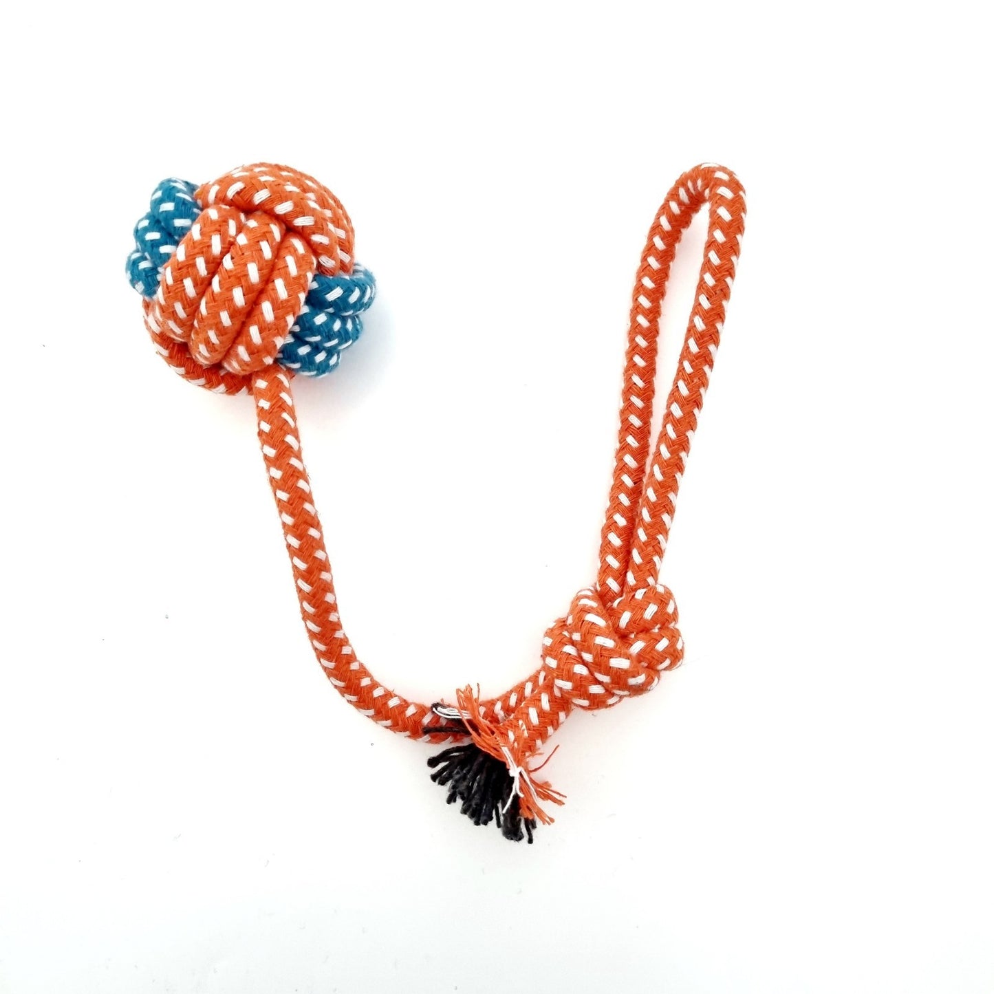 Durable Rope Ball Dog Toy Tug & Chew Training Toy