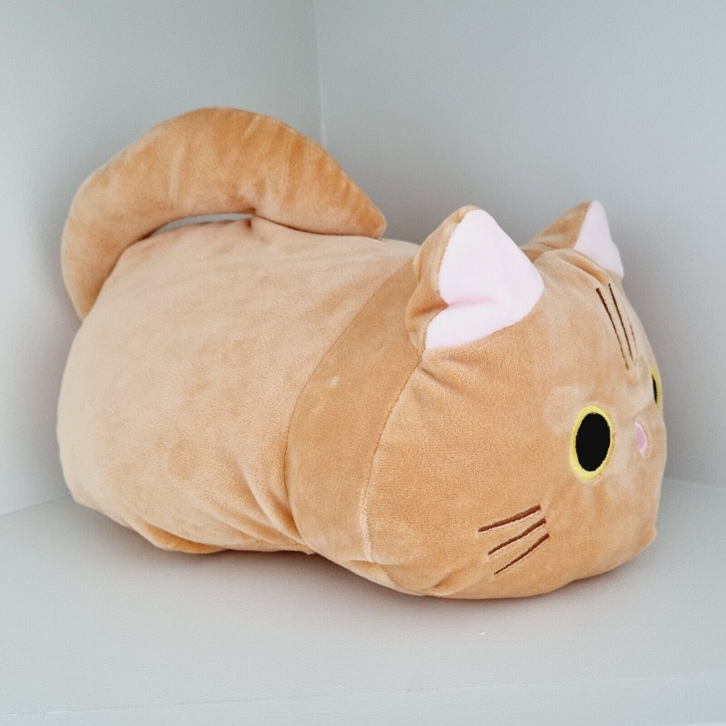 Cute Soft Orange Cat Pillow Stuffed Toy Perfect Gift Nice Decor