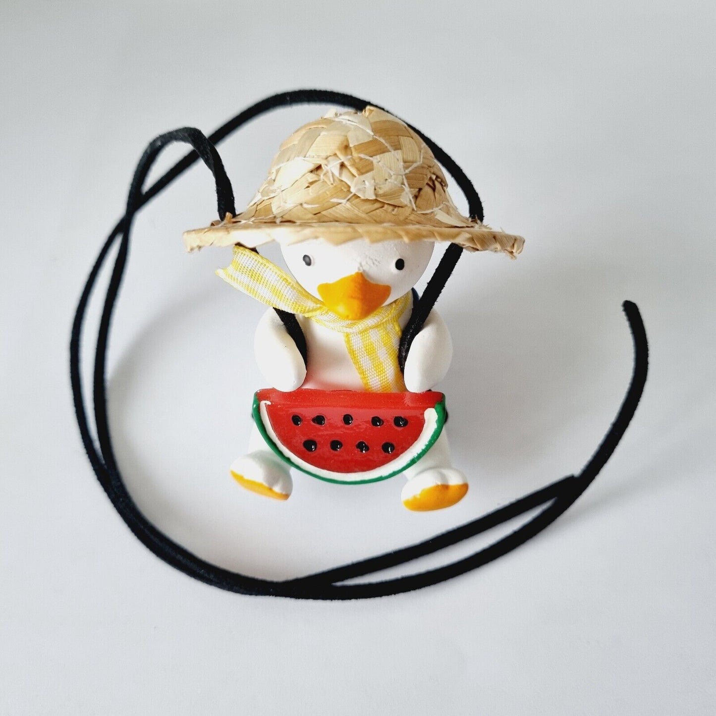 Sunny Swing Duck, Straw Hat, Scarf, Backpack, Watermelon / Car accessory