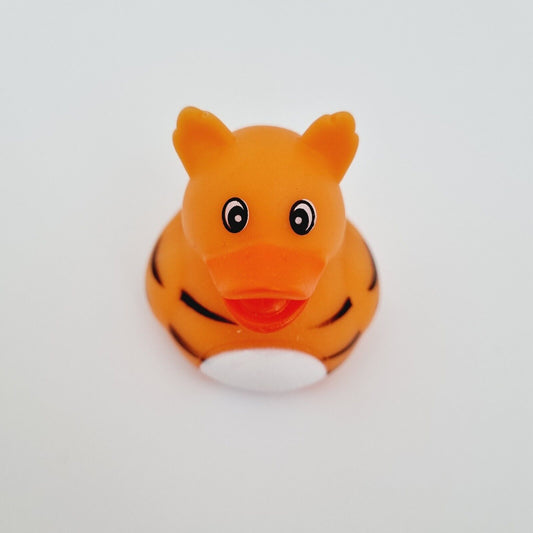 Orange Tiger Rubber Duck / Car accessory / Dashboard Decoration / Jeep Ducking