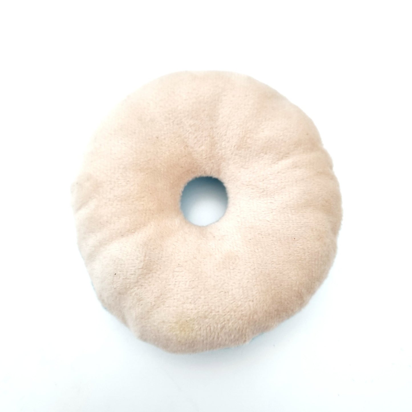 Blue Donut Plush Pet Toy Squeaky Treat-Themed Fun