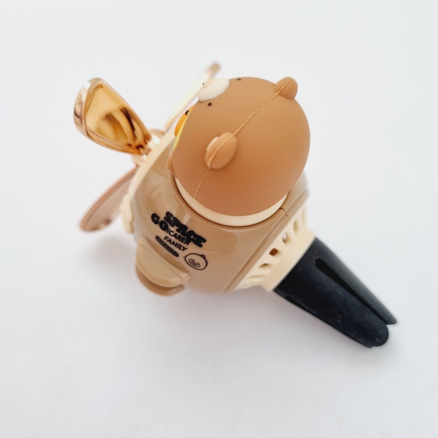 Cute Pilot Duck Bear Car Air Freshener with Rotating Propeller