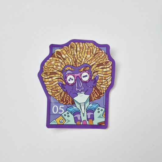 Sticker / Robot Man / Sticker for Laptop, Water Bottle, Notepad, Phone