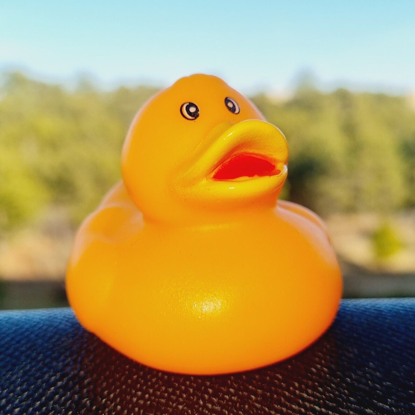 π§‘π₯ Classic Orange Rubber Duck for Jeep Ducking π» Fun Jeep Wrangler Accessory