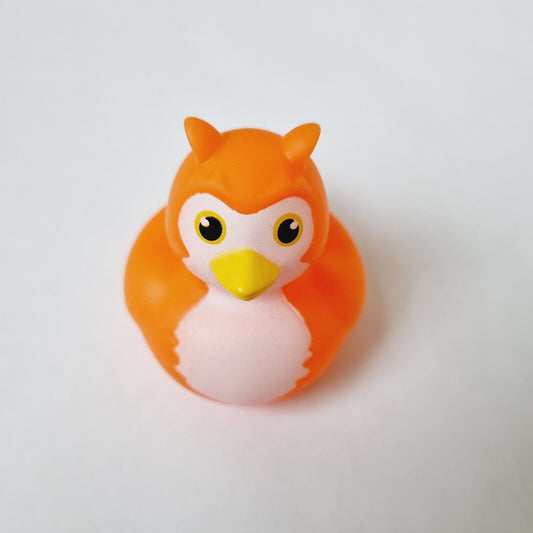 Orange Owl Rubber Duck / Car accessory / Dashboard Decoration / Jeep Ducking