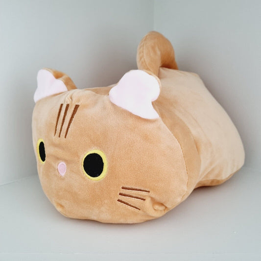 Cute Soft Orange Cat Pillow Stuffed Toy Perfect Gift Nice Decor