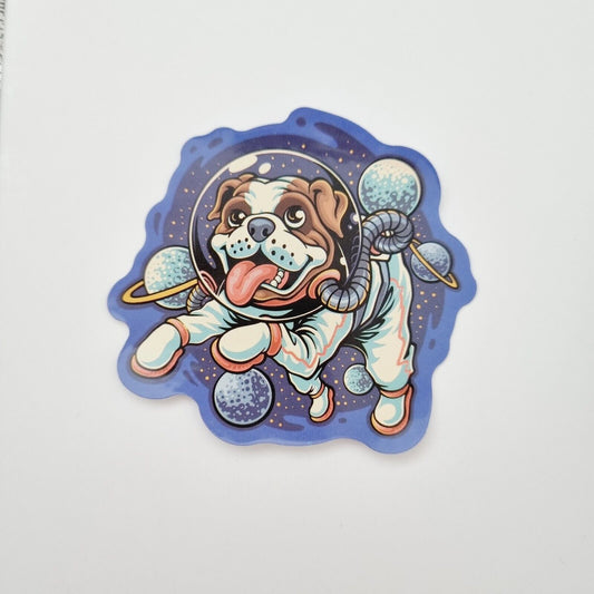 Stickers / Dog Astronaut / Neon Rocket / Solar System / Space / Set of 3