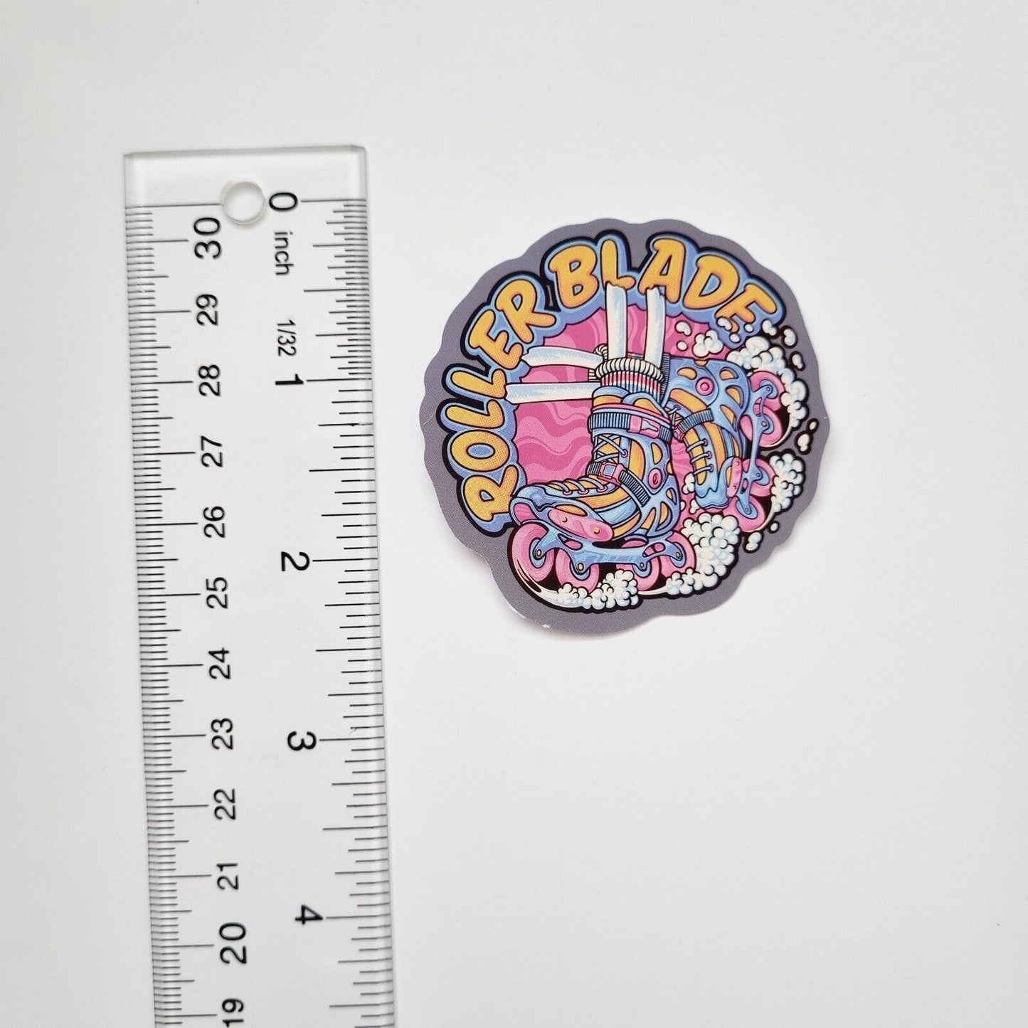 Sticker / Roller Blade / Sticker for Laptop, Water Bottle, Notepad, Phone