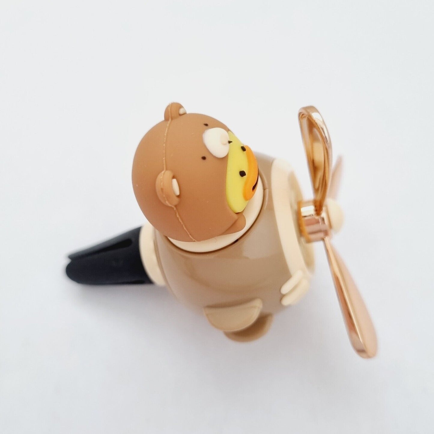 Cute Pilot Duck Bear Car Air Freshener with Rotating Propeller