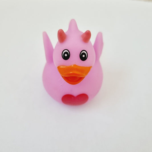 Dragon Red Heart Rubber Duck / Car accessory / Dashboard Toy / Jeep Ducking
