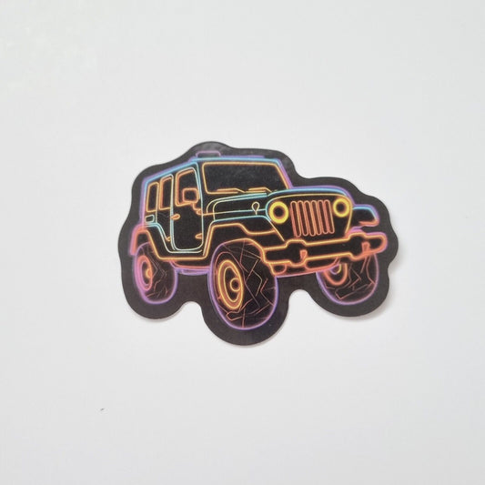 Stickers / Jeep / Boots / Flames / for Laptop, Bottle, Notepad / Set of 3