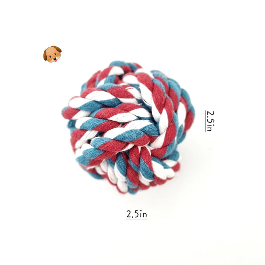 Durable Rope Ball Dog Toy Chew and Fetch