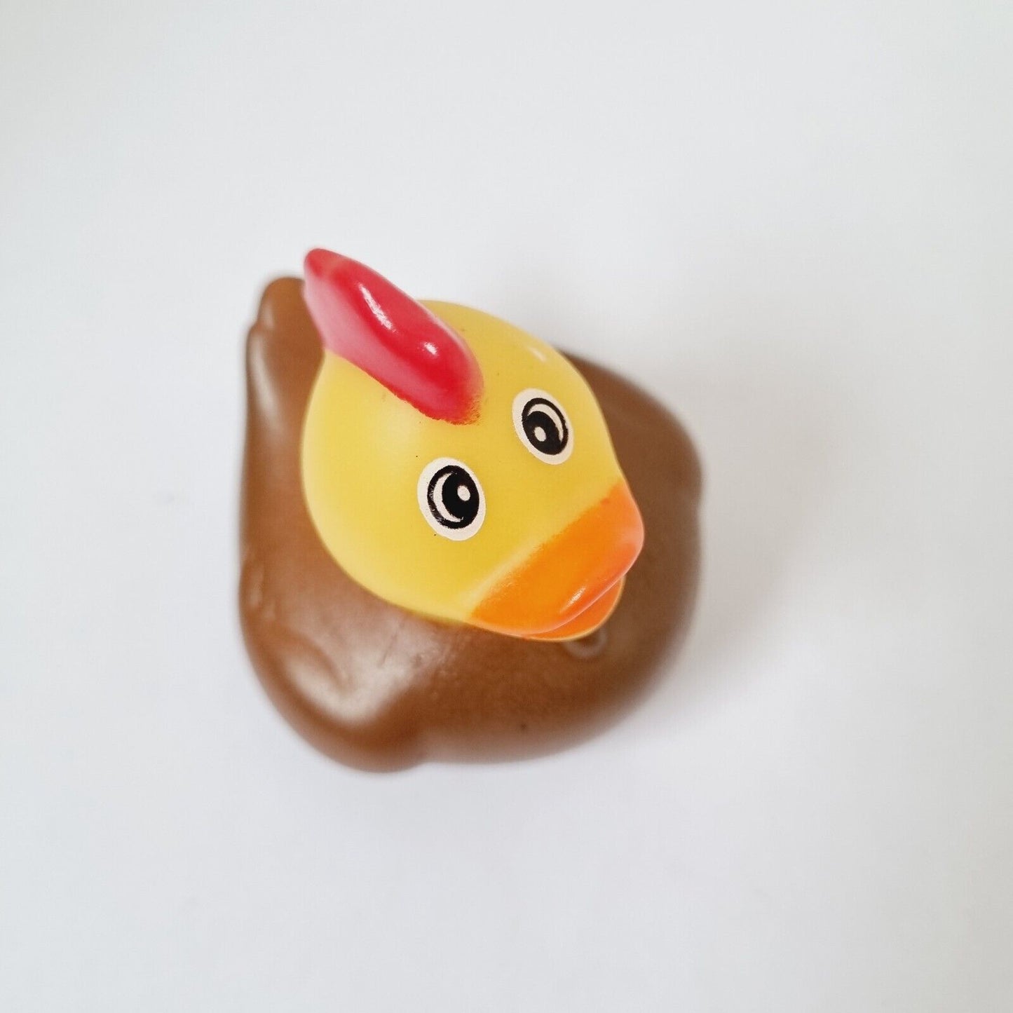 Brown Rooster Rubber Duck