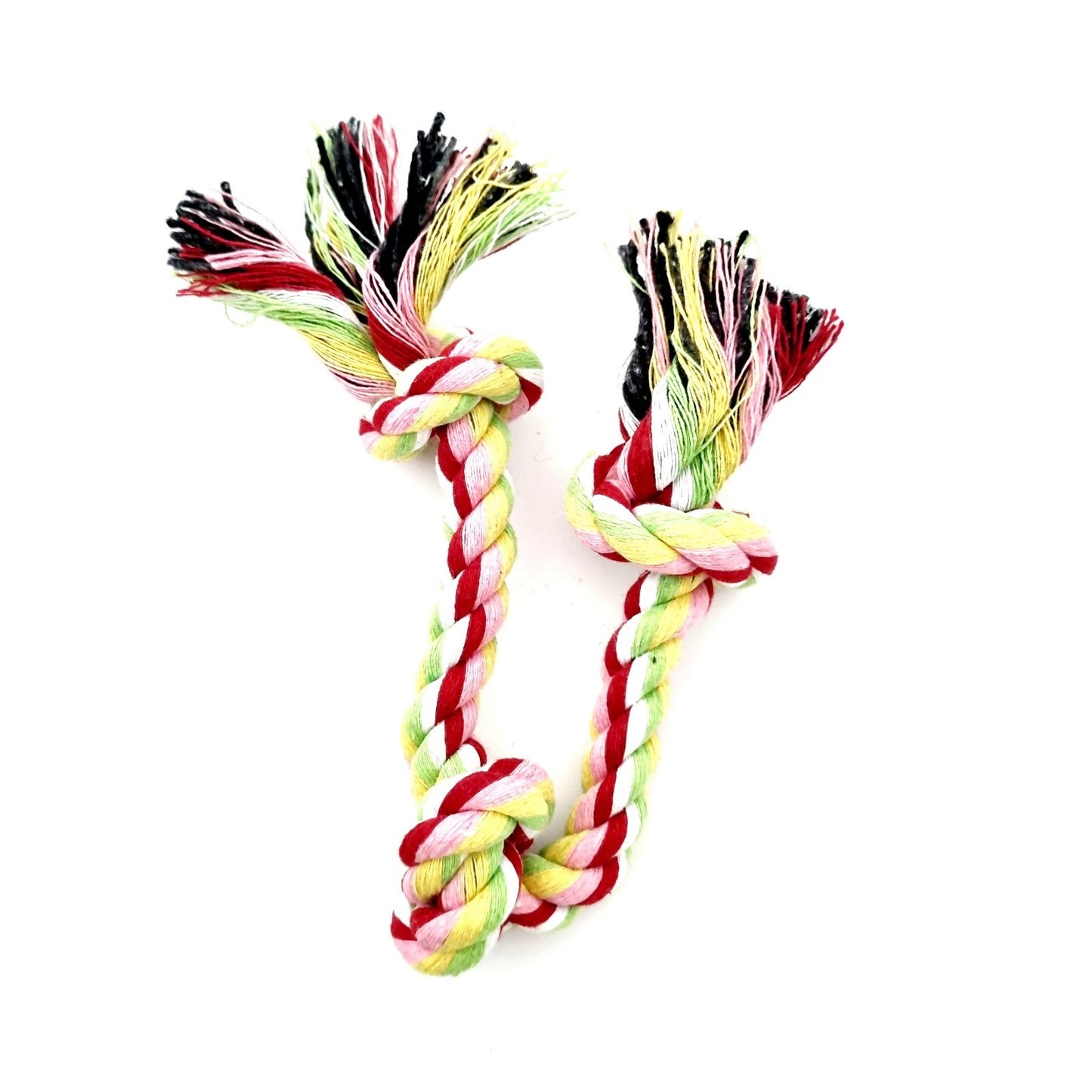 3-Knot Colorful Rope Tug Toy for Dogs