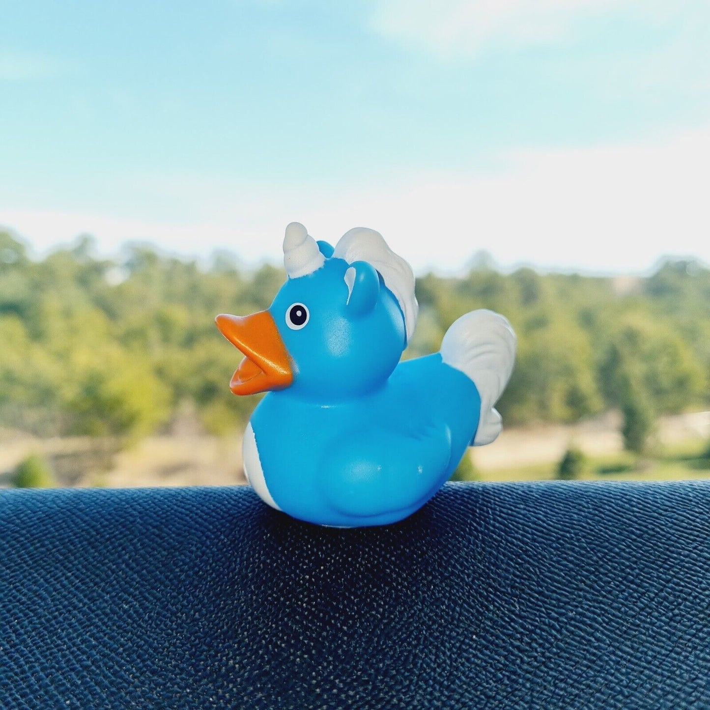 Blue Unicorn Rubber Duck / Car accessory / Dashboard Decoration / Jeep Ducking