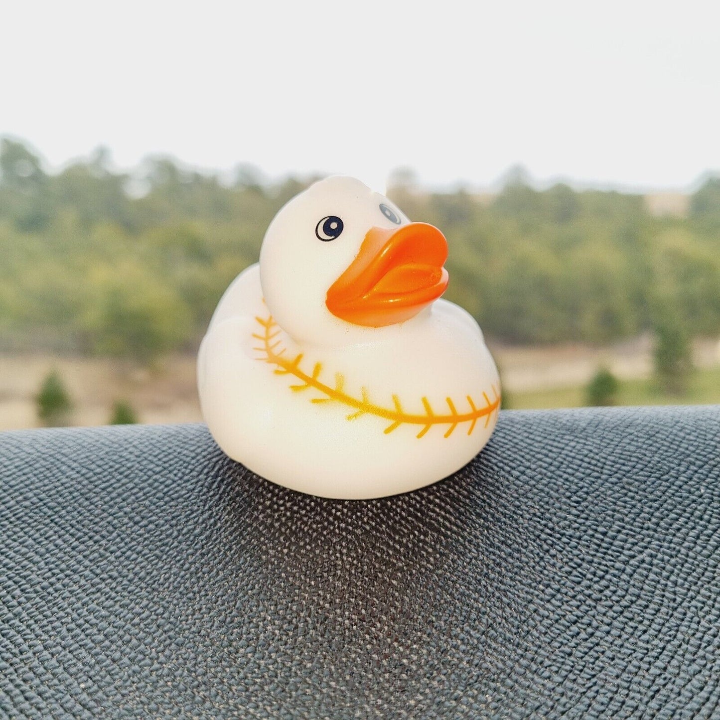 Baseball Rubber Duck / Car accessory / Dashboard Toy Decoration / Jeep Ducking