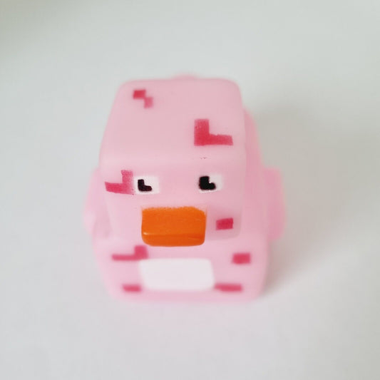 Pink Minecraft Rubber Duck