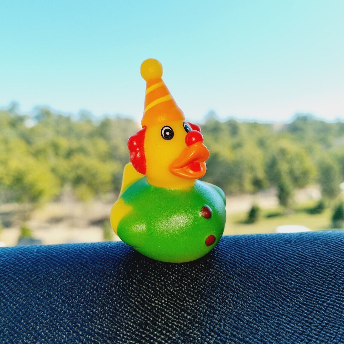 Circus Clown Rubber Duck / Car accessory / Dashboard Decoration / Jeep Ducking