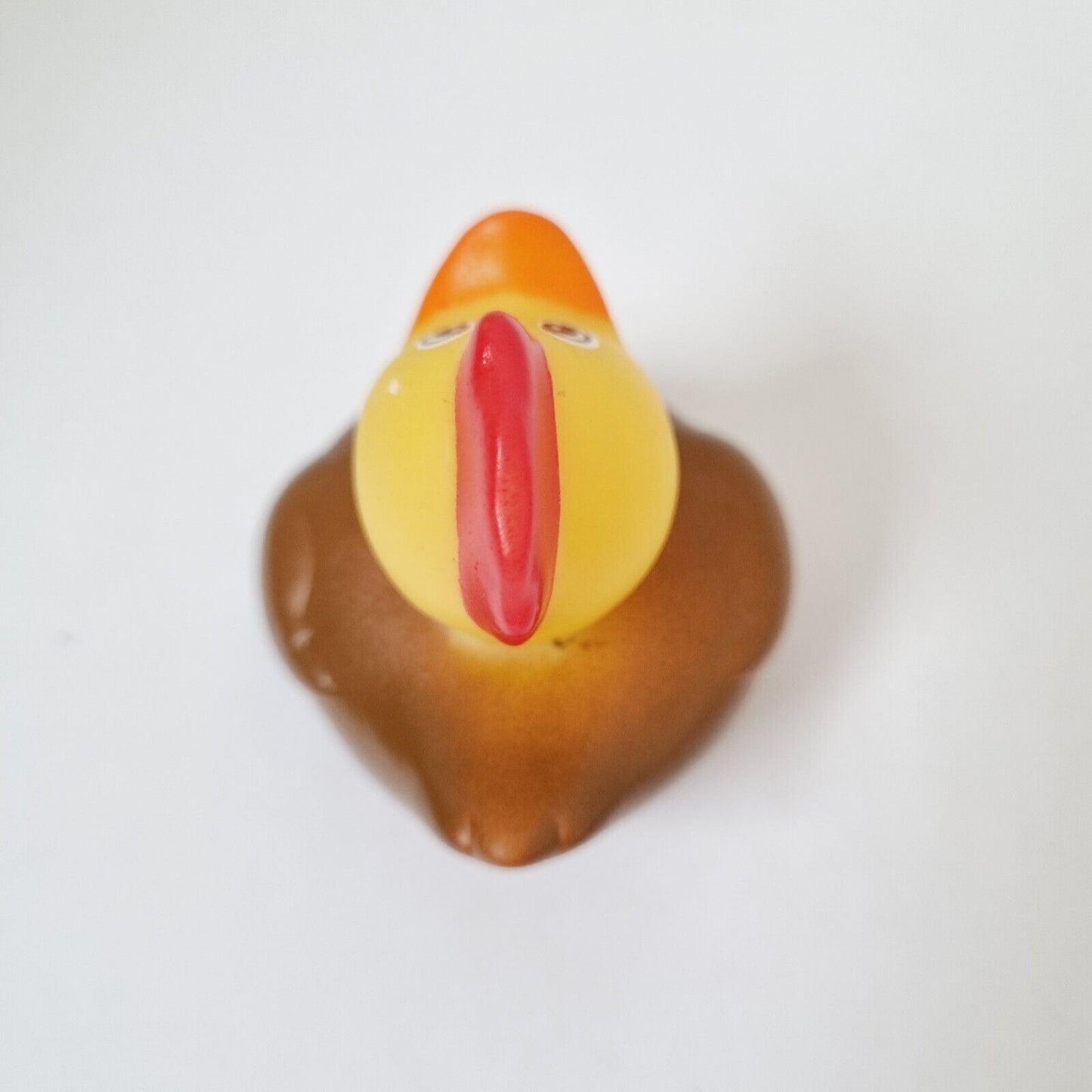 Brown Rooster Rubber Duck