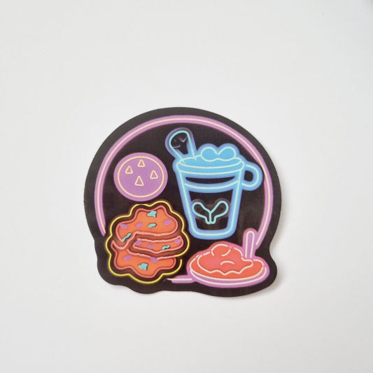 Stickers / Teapot / Coffee Cup / Food / for Laptop, Bottle, Notepad / Set of 3