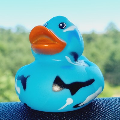 π·οΈπ¦ Blue Camo Rubber Duck Jeep Ducking π» Jeep Wrangler Accessory