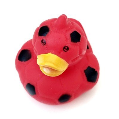 ⚽️🐥 Red Soccer Ball Rubber Duck Jeep Ducking 🛻 Jeep Wrangler Accessory