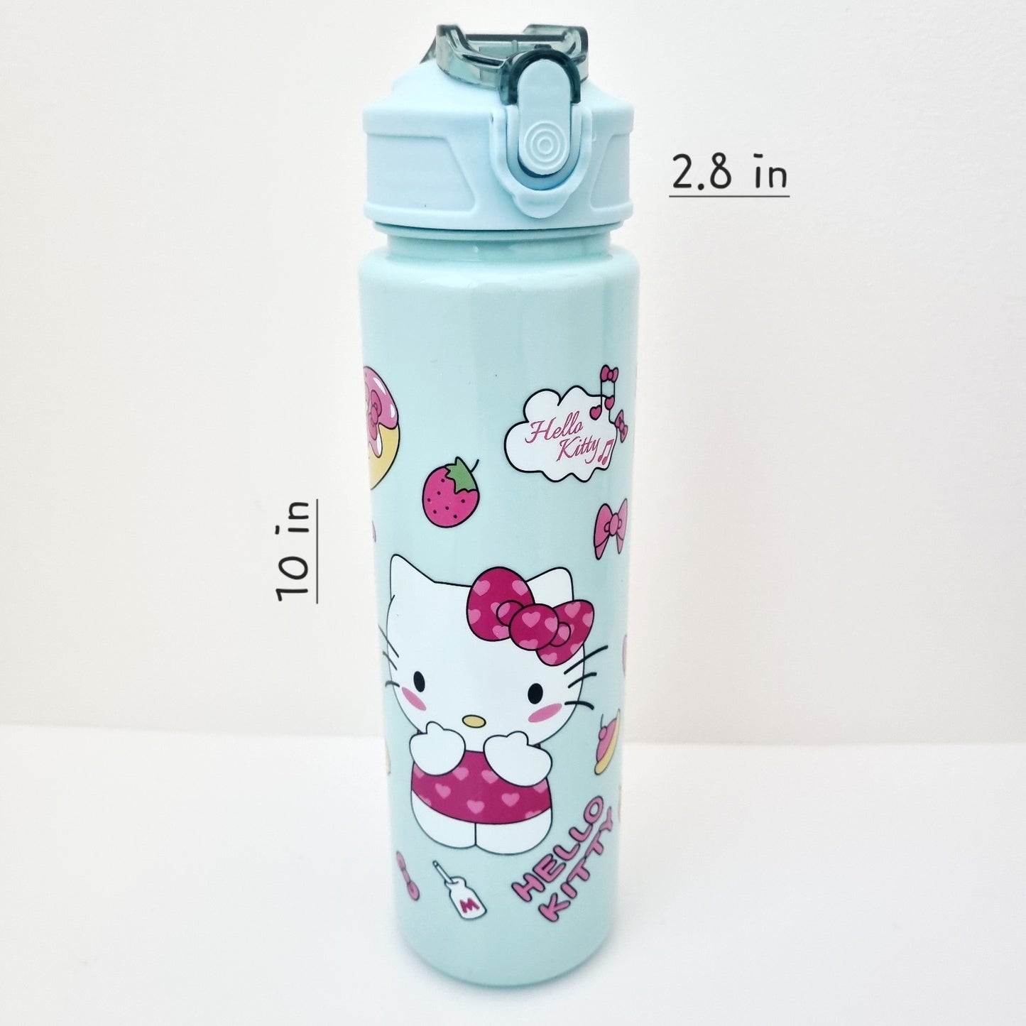 π§π± Adorable Water Bottle with Straw & Carrying Strap