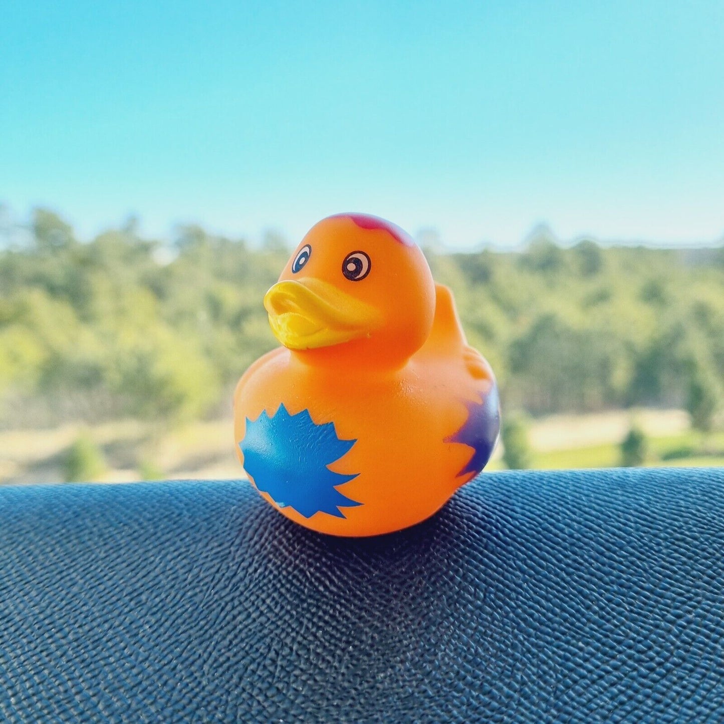 Splash Orange Rubber Duck