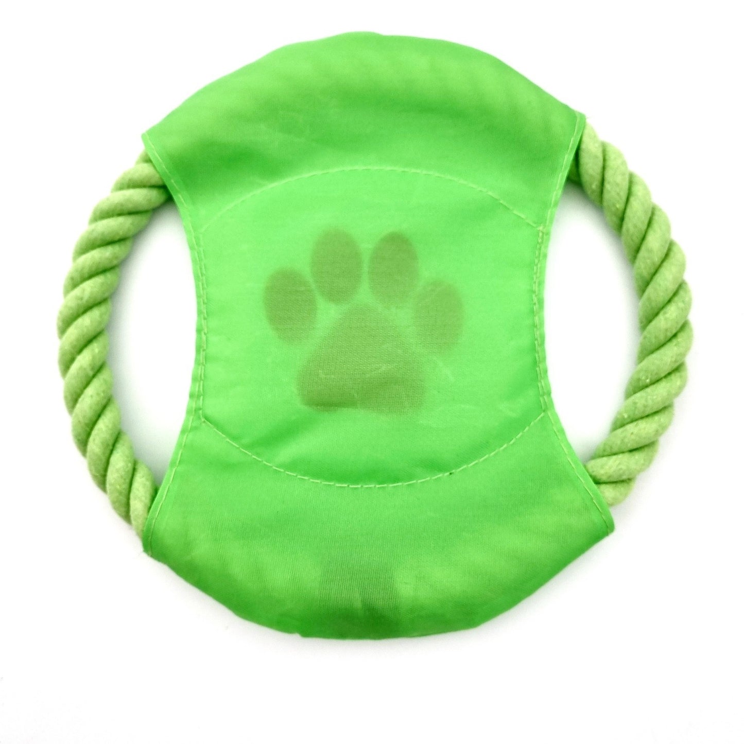 Durable Rope and Fabric Frisbee Toy for Dogs