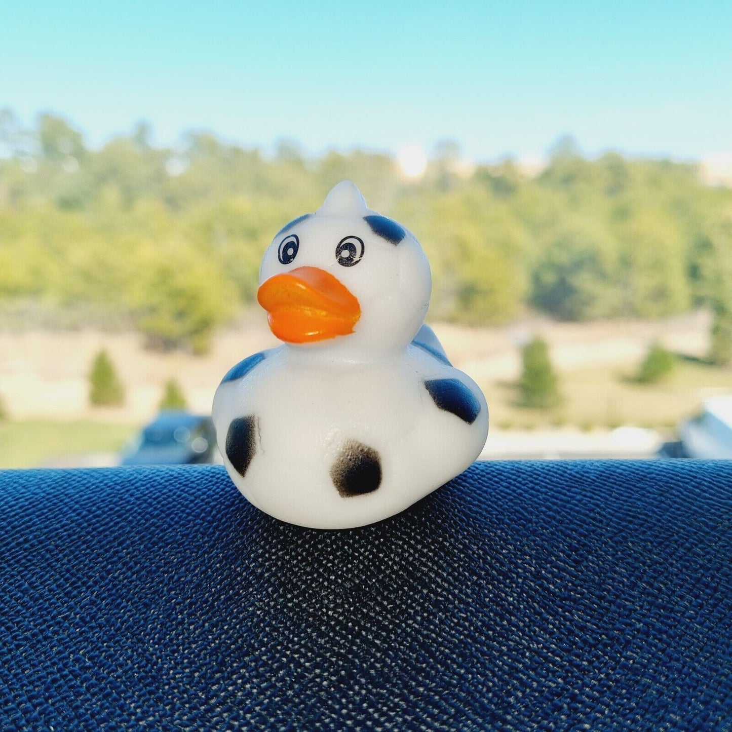 Soccer Rubber Duck / Car accessory / Dashboard Toy Decoration / Jeep Ducking