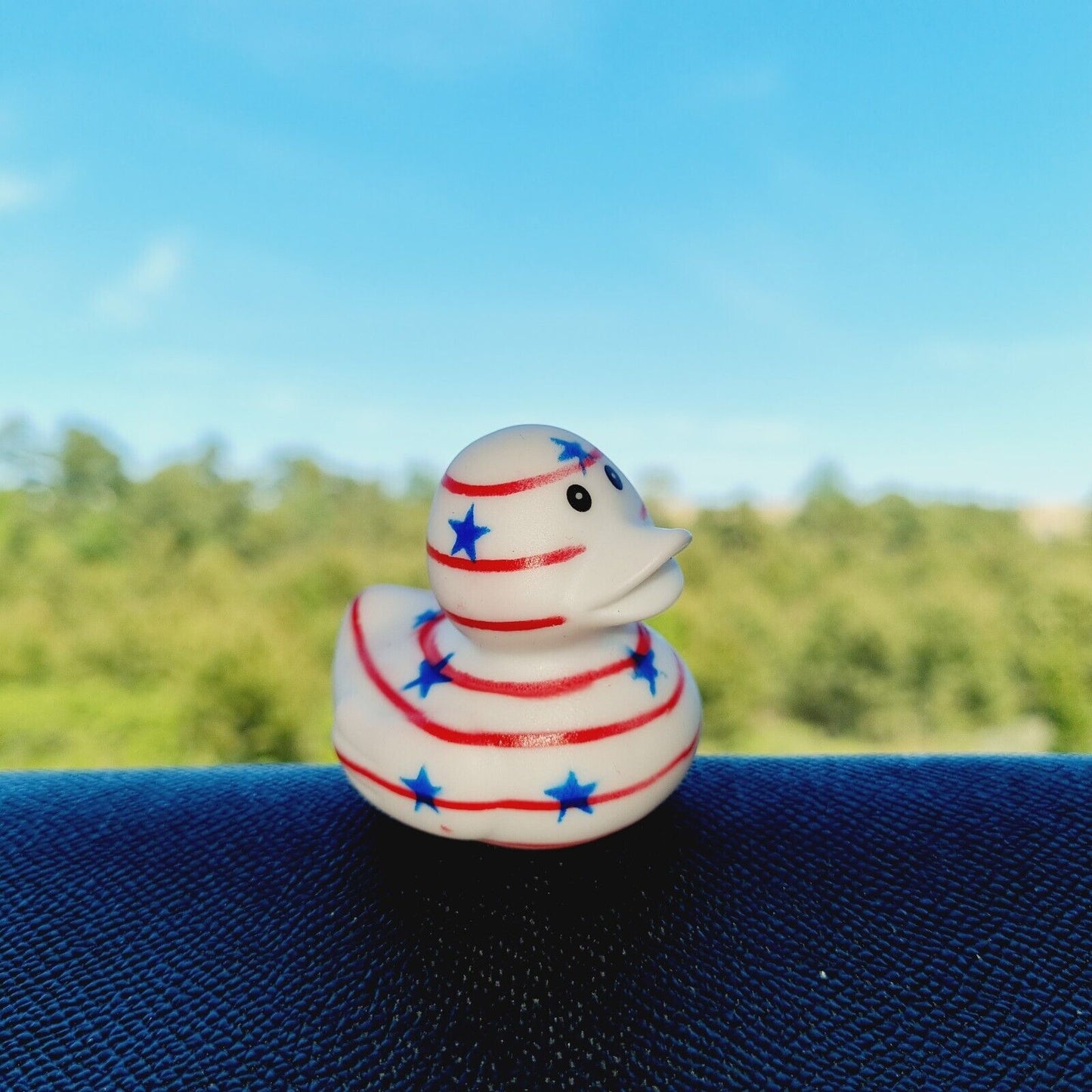 Rubber Duck with Stars and Stripes / Car accessory /Dashboard Toy / Jeep Ducking
