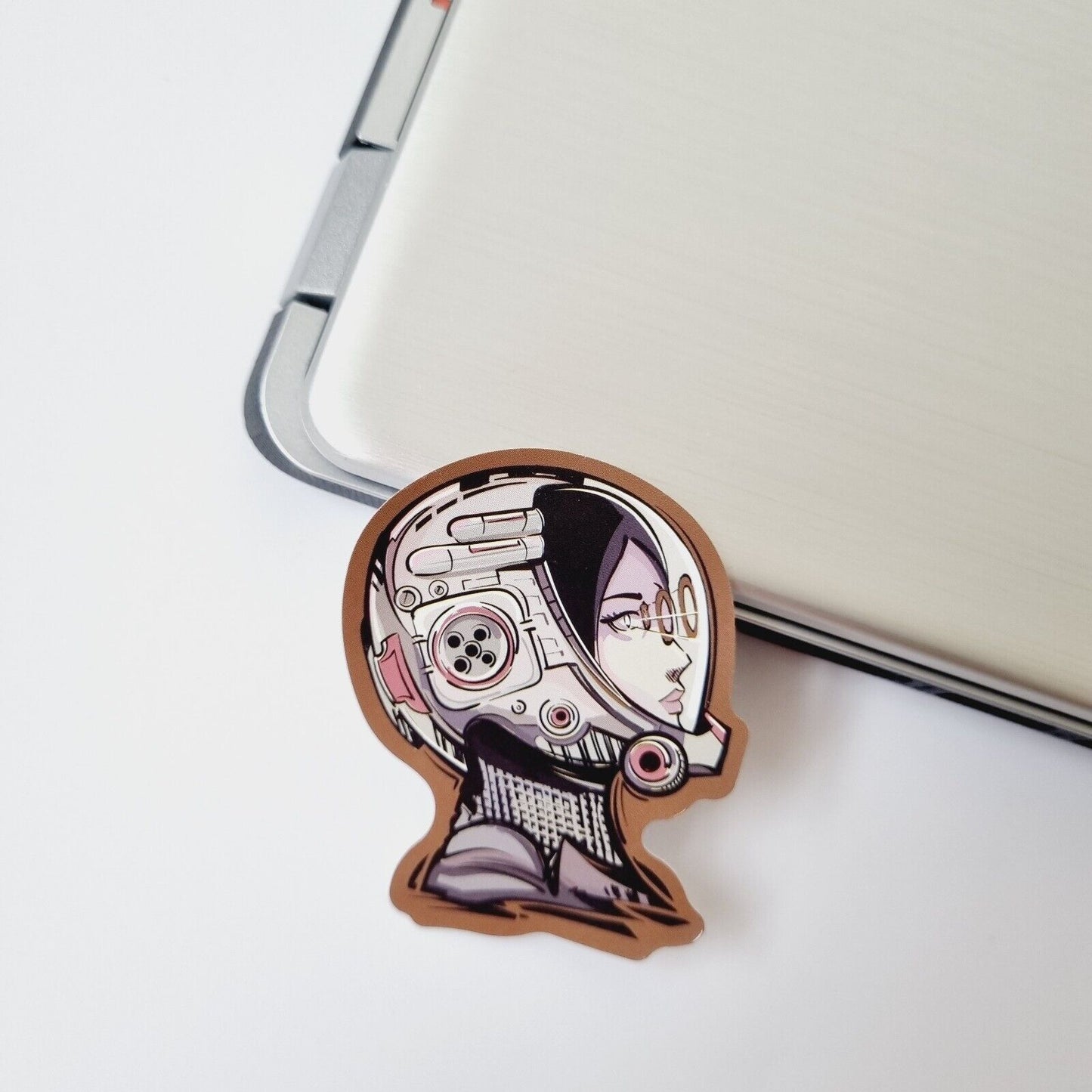 Sticker / Cyber Girl / Sticker for Laptop, Water Bottle, Notepad, Phone