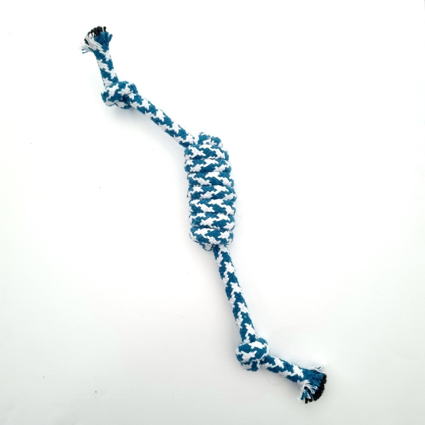 Blue & White Rope Tug Dog Chewing Toy