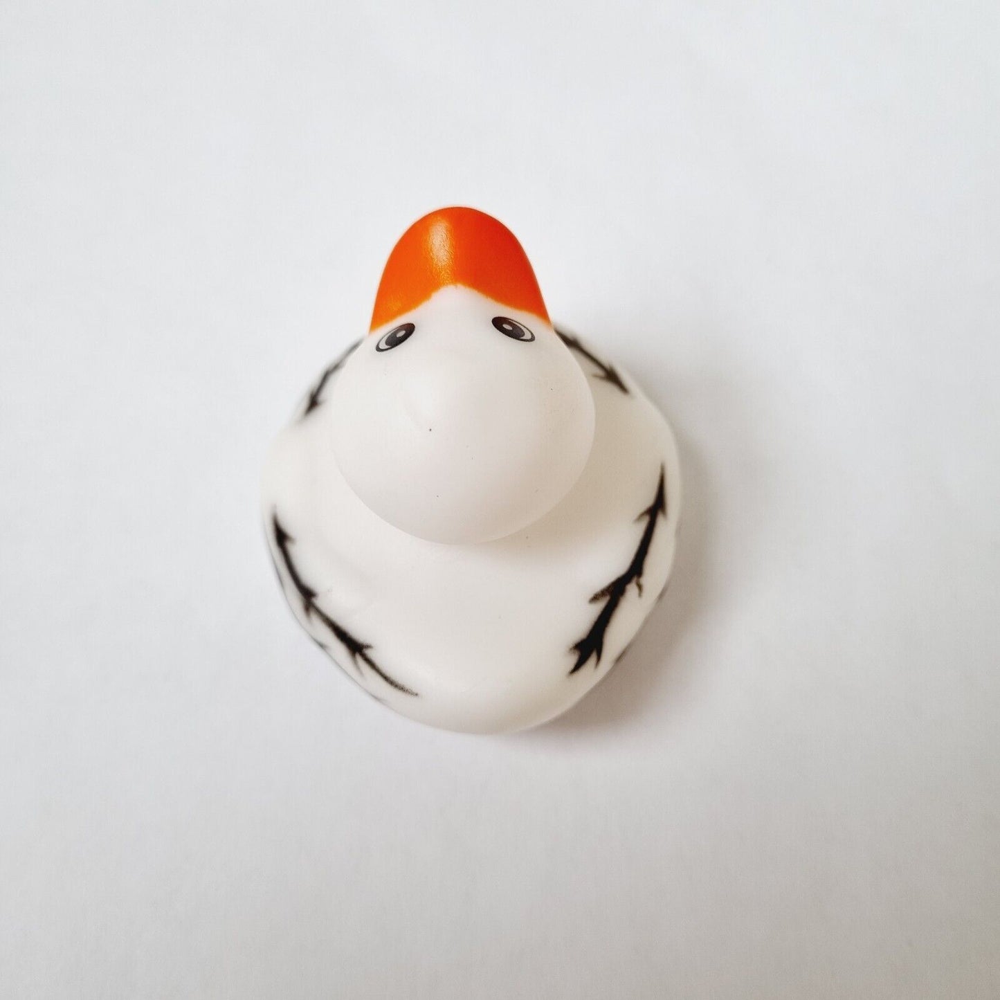 White Rubber Duck with Striped / Car accessory / Dashboard Toy / Jeep Ducking
