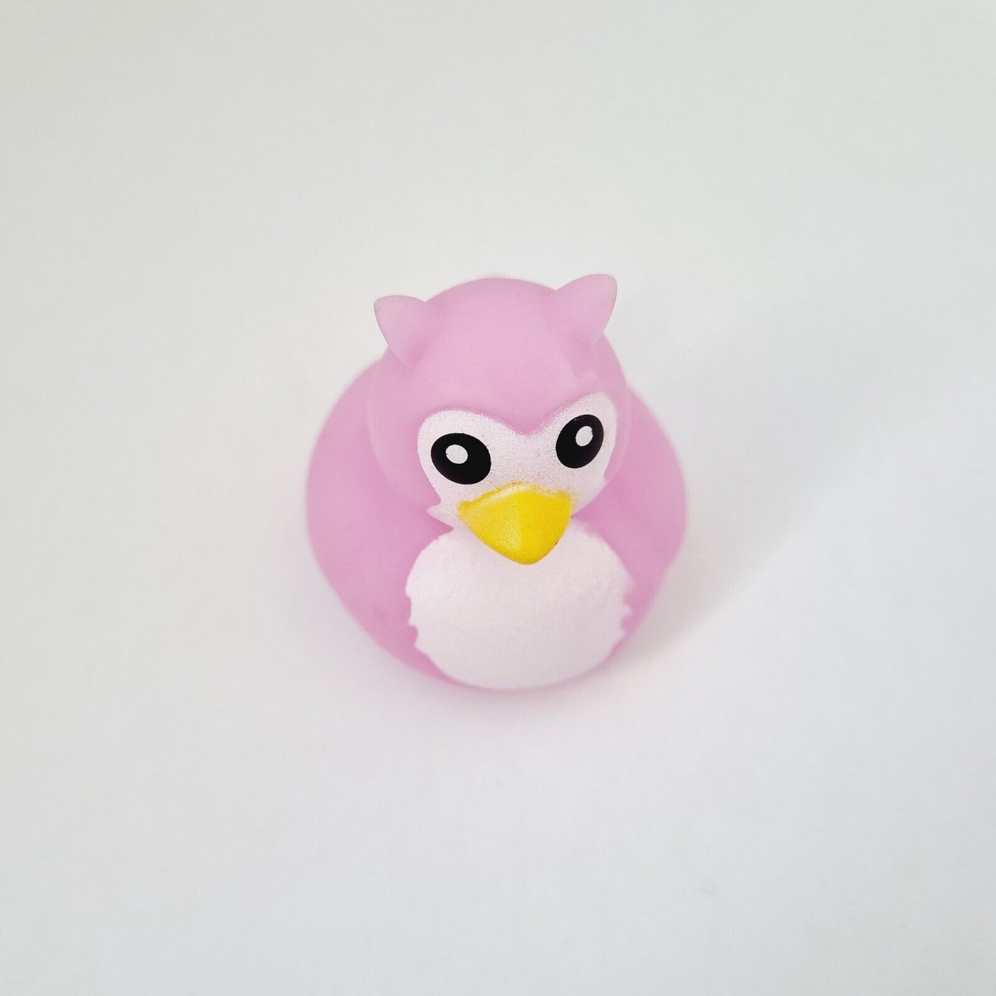 Pink Owl Rubber Duck / Car accessory /  Dashboard Toy Decoration / Jeep Ducking