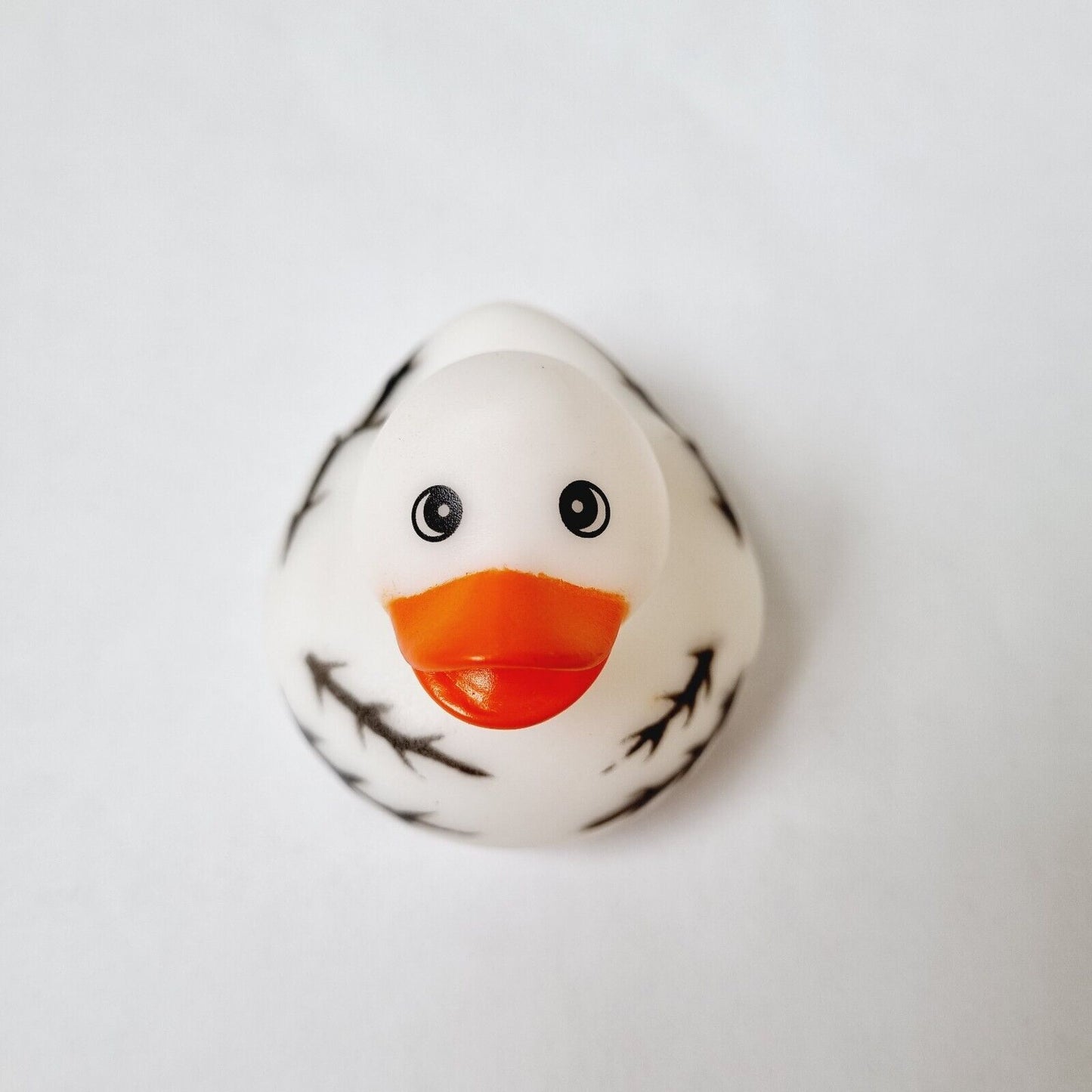 White Rubber Duck with Striped / Car accessory / Dashboard Toy / Jeep Ducking