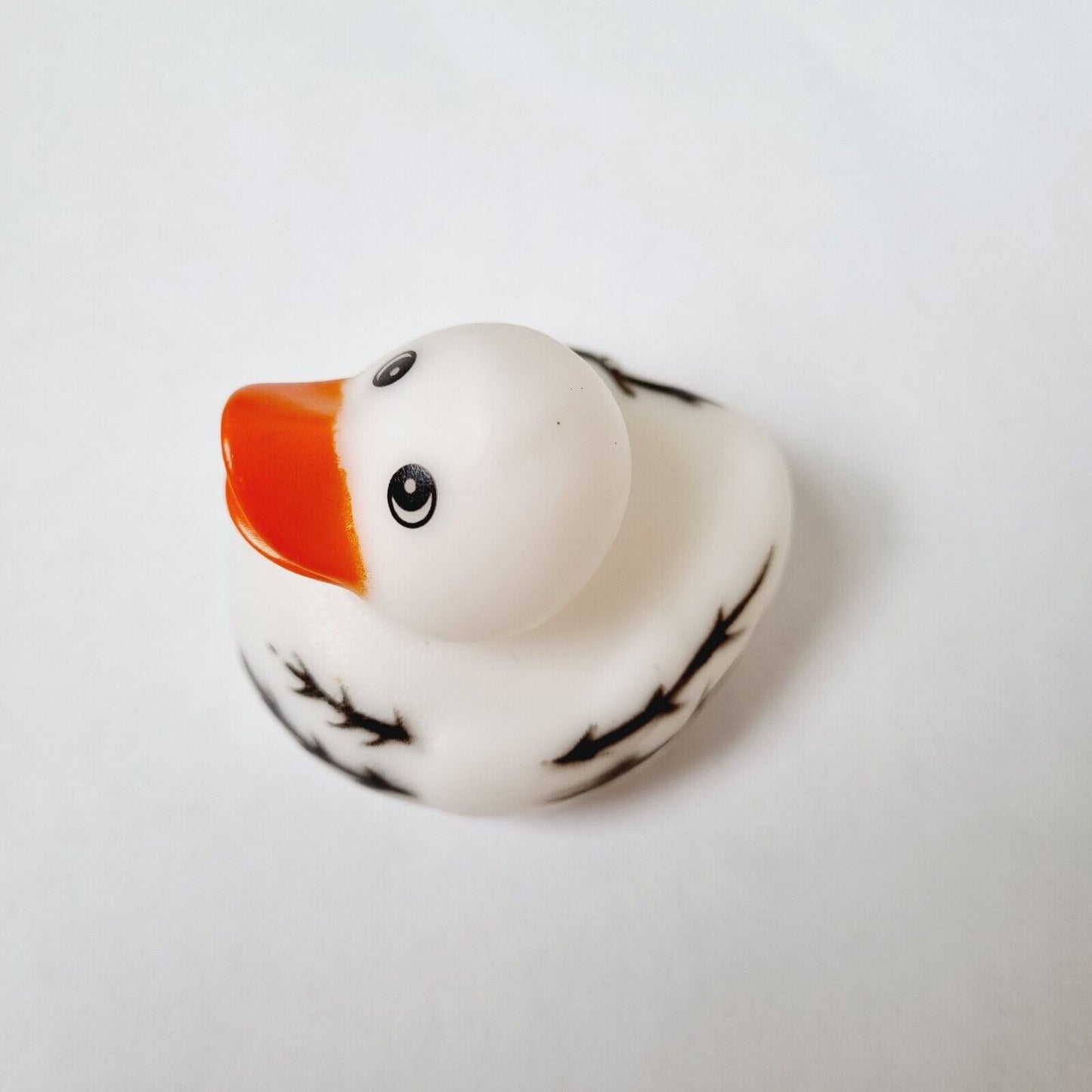 White Rubber Duck with Striped / Car accessory / Dashboard Toy / Jeep Ducking