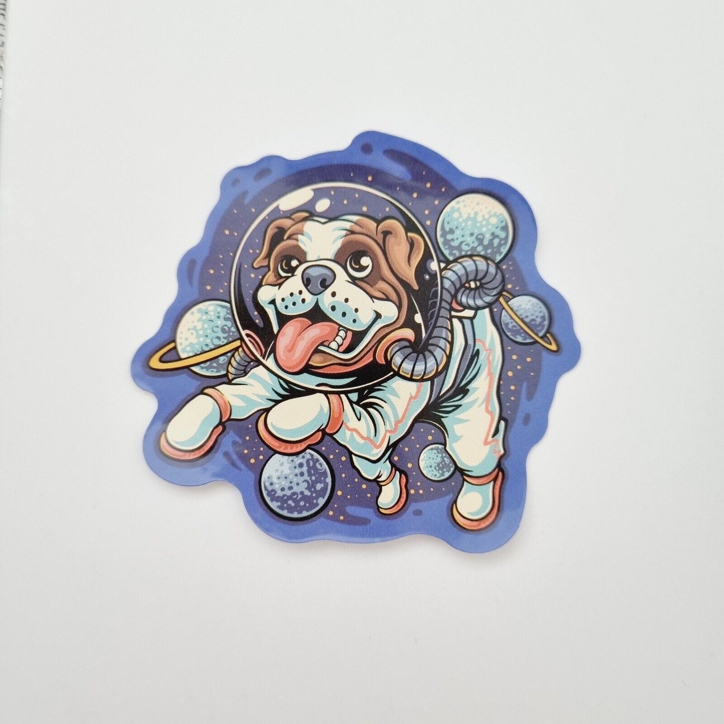 Stickers / Dog Astronaut / Neon Rocket / Solar System / Space / Set of 3