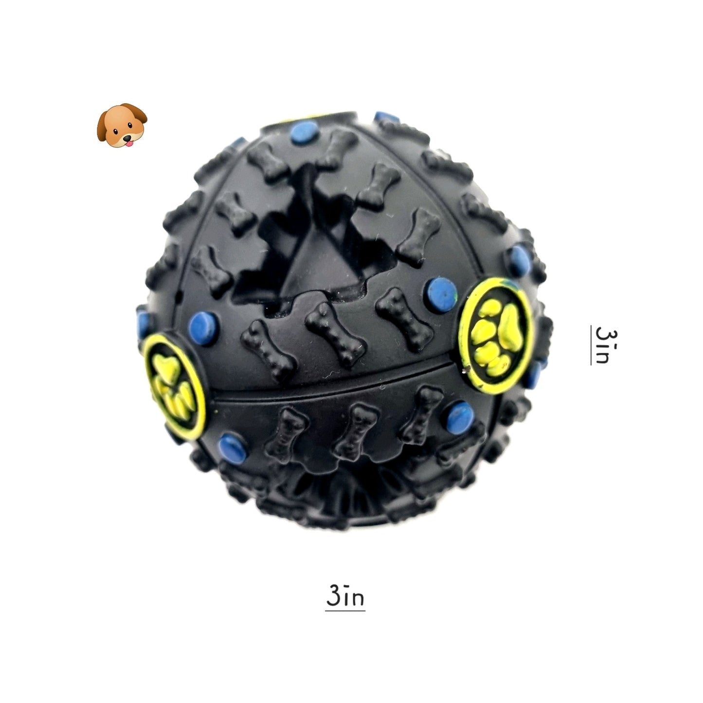 Tough Chew Ball Dog Toy with Treat Dispenser