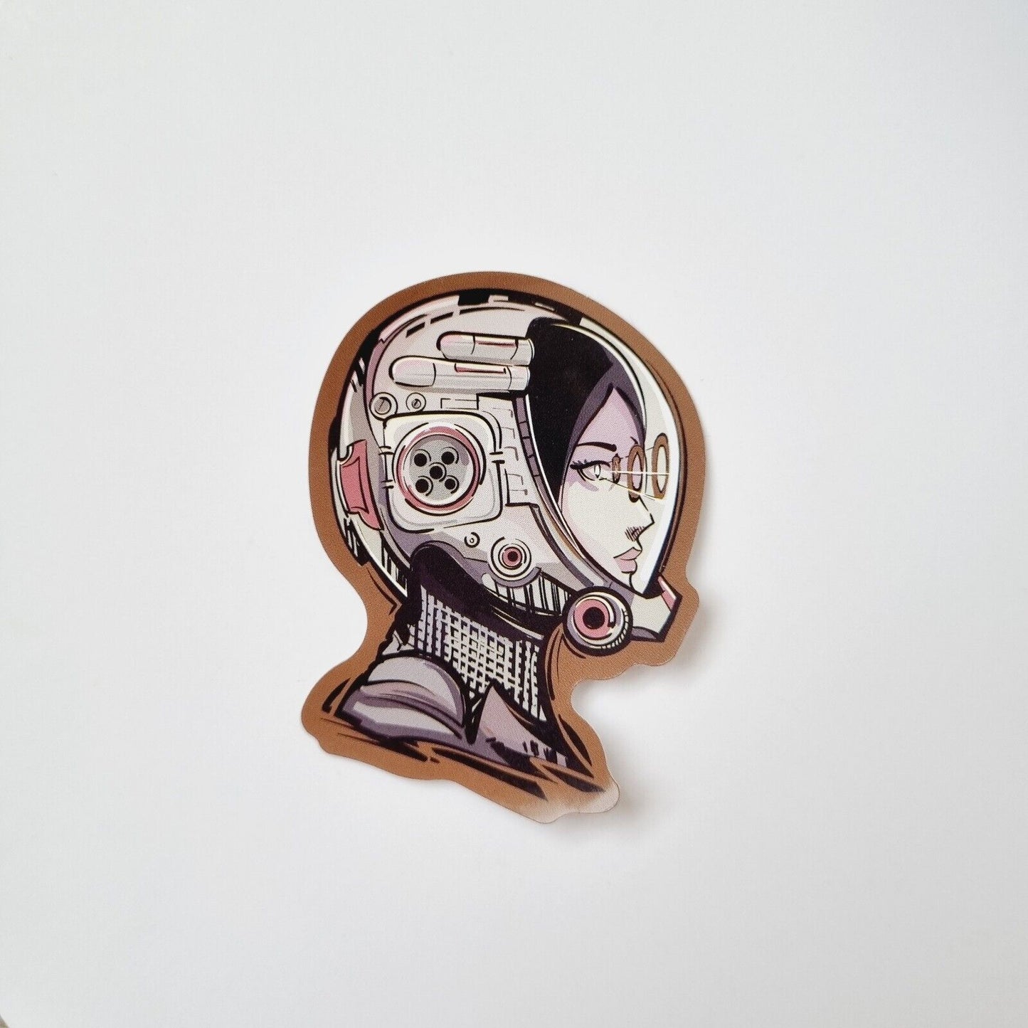 Sticker / Cyber Girl / Sticker for Laptop, Water Bottle, Notepad, Phone