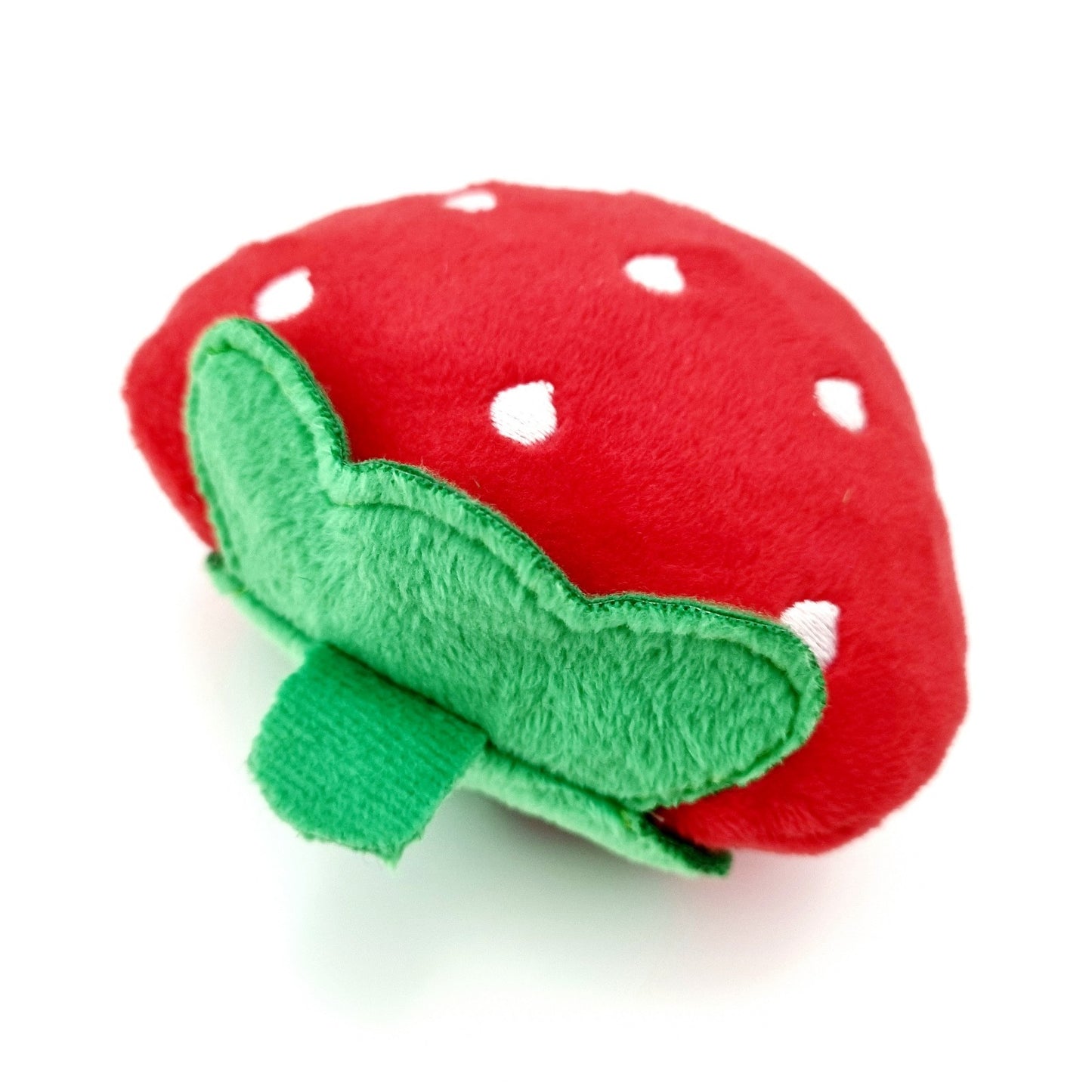 Plush Strawberry Pet Toy Soft Chew with Squeaker