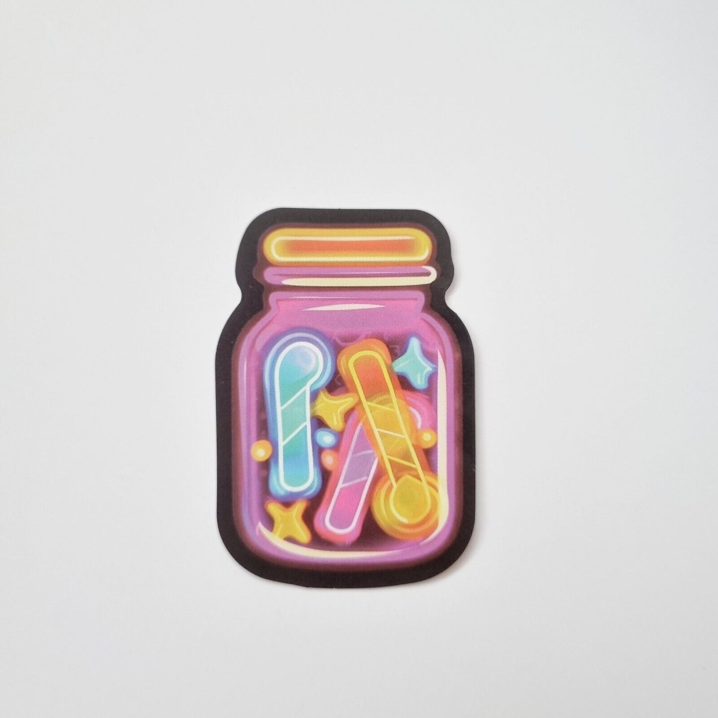 Stickers / Candy / Peach / Flower / for Laptop, Bottle, Notepad / Set of 3