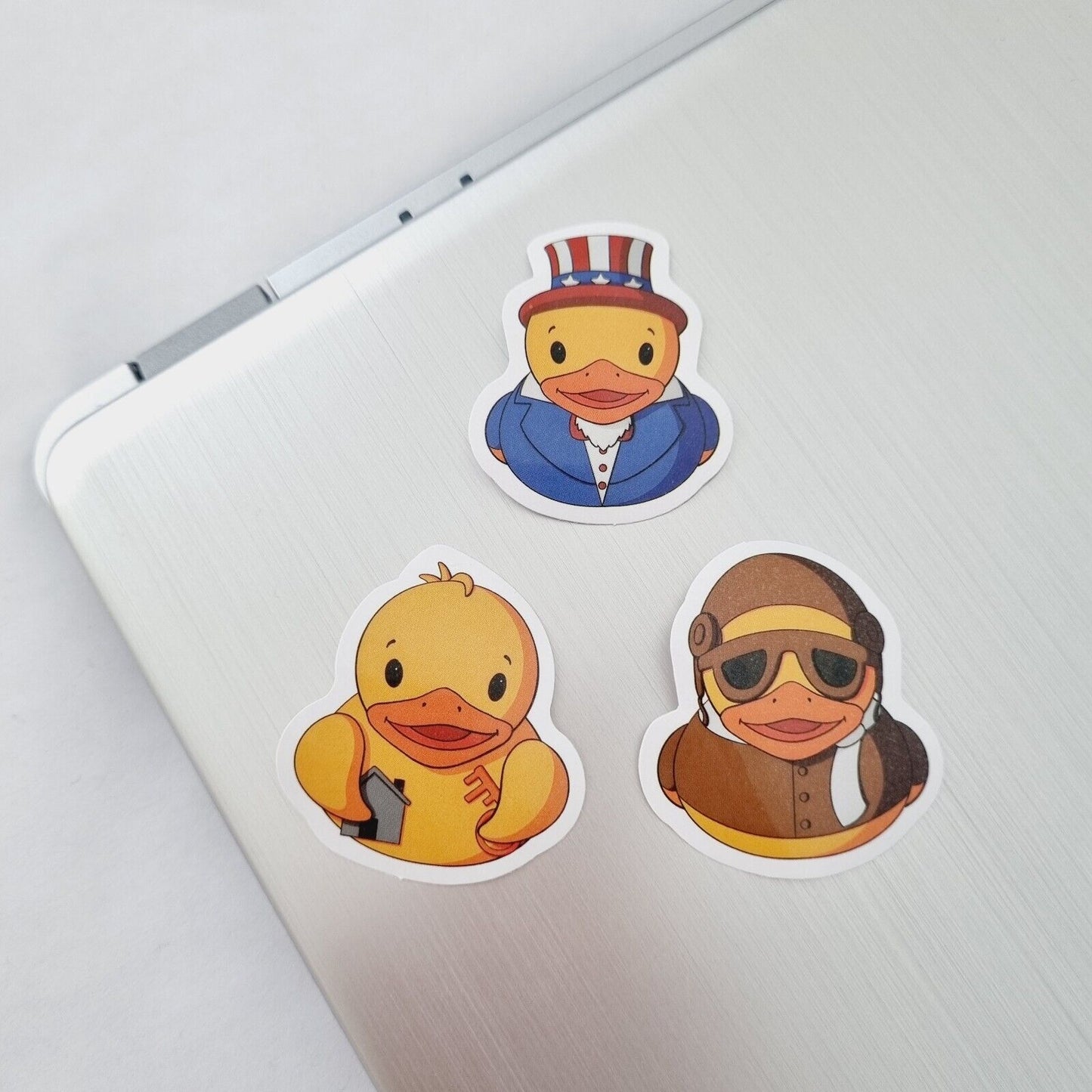 Duck Stickers / USA Duck / Aviator / With the Key to the House/ Set of 3