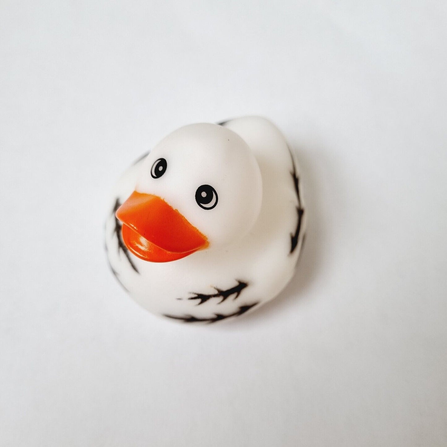 White Rubber Duck with Striped / Car accessory / Dashboard Toy / Jeep Ducking