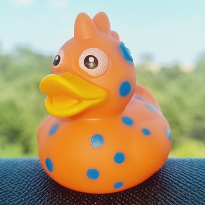 🧡🦆 Orange Dinosaur Rubber Duck Jeep Ducking 🛻 Jeep Wrangler Accessory