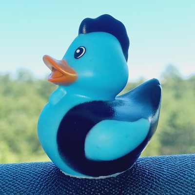 🐓🐥 Blue Rooster Rubber Duck Jeep Ducking 🛻 Jeep Wrangler Accessory